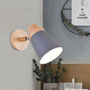 GobekUsa Nordic Style Rotatable Wall Lamp for Baby Room with Coolie Shade and Metal Base