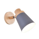 GobekUsa Nordic Style Rotatable Wall Lamp for Baby Room with Coolie Shade and Metal Base