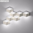 GobekUsa Nordic Style LED Wall Lamp - White Geometric Design Light Fixture for Living Room