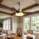 Nordic Style Lunet Ceiling Fan Light