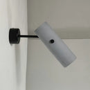 GobekUsa Nordic Style Grey Rotatable Wall Mounted Spotlight with Single-Bulb for Cement Cylinder Wall Lighting