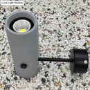 GobekUsa Nordic Style Grey Rotatable Wall Mounted Spotlight with Single-Bulb for Cement Cylinder Wall Lighting