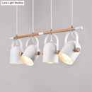 GobekUsa Nordic Style Triple Metal Pendant Light with Adjustable Dome Shade for Island Lighting in White