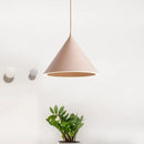 GobekUsa 10"/12.5" Diameter 1 Light Conical Hanging Lamp Nordic Stylish Black/Blue Metal Pendant Light over Table