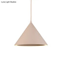 GobekUsa 10"/12.5" Diameter 1 Light Conical Hanging Lamp Nordic Stylish Black/Blue Metal Pendant Light over Table