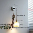 GobekUsa Ceramic LED Wall Light with Pull Chain Switch - Nordic Design