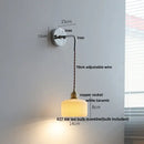 GobekUsa Ceramic LED Wall Light with Pull Chain Switch - Nordic Design