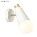 GobekUsa Rotatable Nordic Sweet Cone Wall Light - Child Bedroom Wall Sconce with Metal/Wood Backplate