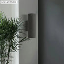 GobekUsa Nordic Terrazzo Shade Up/Down Wall Sconce with 2-Bulb Cylindrical Lamp for Stairs