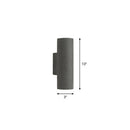 GobekUsa Nordic Terrazzo Shade Up/Down Wall Sconce with 2-Bulb Cylindrical Lamp for Stairs