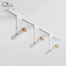 GobekUsa Nordic Tubular Metallic Spotlight with Wood Cap