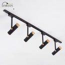 GobekUsa Nordic Tubular Metallic Spotlight with Wood Cap