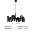 GobekUsa Nordic U Shape LED Ceiling Chandelier