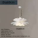 GobekUsa Acrylic Flower Pendant Chandelier: Nordic Design LED Hanging Fixture for Elegant Decor