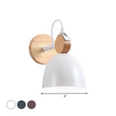 GobekUsa Nordic Wall Lamp with Angle-Adjustable Domed Shade and One Light for Bedroom