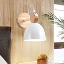GobekUsa Nordic Wall Lamp with Angle-Adjustable Domed Shade and One Light for Bedroom