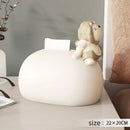 GobekUsa Bear Statues Tissue Box Table Decor for Home Living Room, Creative Nordic Figurines