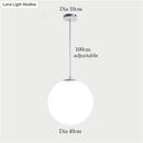 GobekUsa Nordic White Glass Ball Pendant Lights Modern LED Living Room Hanglamp Pendant Lamp Restaurant Bar Aisle Bubble Ball Luminaire