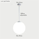 GobekUsa Nordic White Glass Ball Pendant Lights Modern LED Living Room Hanglamp Pendant Lamp Restaurant Bar Aisle Bubble Ball Luminaire