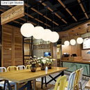GobekUsa Nordic White Glass Ball Pendant Lights Modern LED Living Room Hanglamp Pendant Lamp Restaurant Bar Aisle Bubble Ball Luminaire