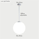 GobekUsa Nordic White Glass Ball Pendant Lights Modern LED Living Room Hanglamp Pendant Lamp Restaurant Bar Aisle Bubble Ball Luminaire