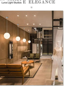 GobekUsa Nordic White Glass Ball Pendant Lights Modern LED Living Room Hanglamp Pendant Lamp Restaurant Bar Aisle Bubble Ball Luminaire