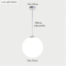 GobekUsa Nordic White Glass Ball Pendant Lights Modern LED Living Room Hanglamp Pendant Lamp Restaurant Bar Aisle Bubble Ball Luminaire