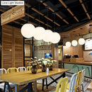 GobekUsa Nordic White Glass Ball Pendant Lights Modern LED Living Room Hanglamp Pendant Lamp Restaurant Bar Aisle Bubble Ball Luminaire