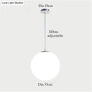 GobekUsa Nordic White Glass Ball Pendant Lights Modern LED Living Room Hanglamp Pendant Lamp Restaurant Bar Aisle Bubble Ball Luminaire