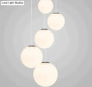 GobekUsa Nordic White Glass Ball Pendant Lights Modern LED Living Room Hanglamp Pendant Lamp Restaurant Bar Aisle Bubble Ball Luminaire
