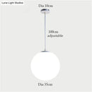 GobekUsa Nordic White Glass Ball Pendant Lights Modern LED Living Room Hanglamp Pendant Lamp Restaurant Bar Aisle Bubble Ball Luminaire
