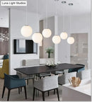 GobekUsa Nordic White Glass Ball Pendant Lights Modern LED Living Room Hanglamp Pendant Lamp Restaurant Bar Aisle Bubble Ball Luminaire