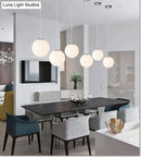 GobekUsa Nordic White Glass Ball Pendant Lights Modern LED Living Room Hanglamp Pendant Lamp Restaurant Bar Aisle Bubble Ball Luminaire