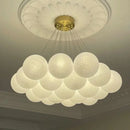 Nordic White Glass Globe Cluster Pendant Light