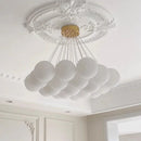 Nordic White Glass Globe Cluster Pendant Light