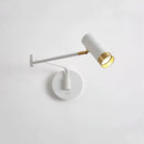 GobekUsa Adjustable LED Swing Arm Wall Light Nordic Sconce Bedside Lamp