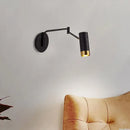 GobekUsa Adjustable LED Swing Arm Wall Light Nordic Sconce Bedside Lamp