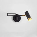 GobekUsa Adjustable LED Swing Arm Wall Light Nordic Sconce Bedside Lamp