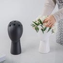 GobekUsa Human Head Ceramic Vase for Nordic Style Flower Arrangement