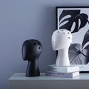 GobekUsa Human Head Ceramic Vase for Nordic Style Flower Arrangement