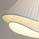 GobekUsa Cream Fabric LED Pendant Chandelier for Nordic Minimalist Home Decor