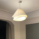 GobekUsa Cream Fabric LED Pendant Chandelier for Nordic Minimalist Home Decor