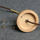 Nordic white ribbed ceramic wood wall sconce – bedroom pull chain light by Decorbites