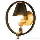 GobekUsa Birdie Wall Lamp: Modern Nordic Wood Bedroom Light