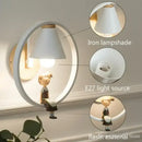 GobekUsa Birdie Wall Lamp: Modern Nordic Wood Bedroom Light