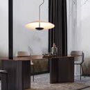 Nordic Wood Grain Black Ring Pendant Light