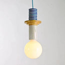 Nordic Wood Pendant Light With Iron Accent