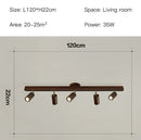 GobekUsa Nordic WoodenTrack LED Ceiling Spotlight for Home Decor
