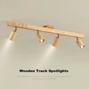GobekUsa Nordic WoodenTrack LED Ceiling Spotlight for Home Decor