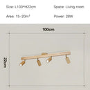GobekUsa Nordic WoodenTrack LED Ceiling Spotlight for Home Decor
